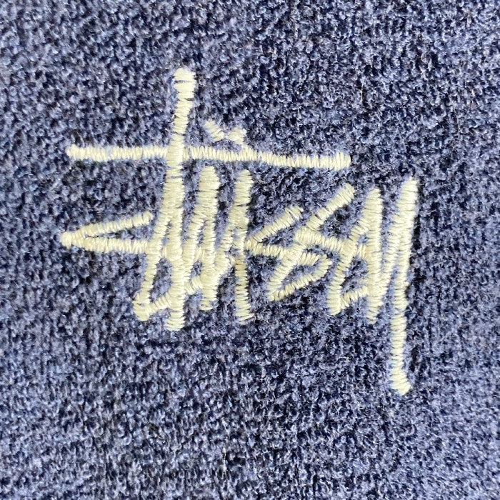 STUSSY ステューシー 90's OLD STUSSY MADE IN OZ オーストラリア産 パイル地 ロゴ刺繍 スウェット ネイビー sizeM 瑞穂店