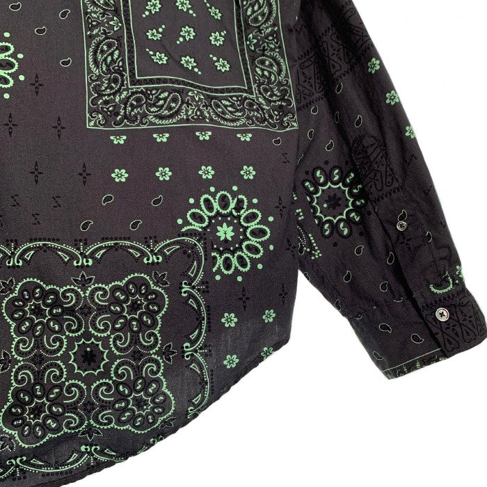 SSZ エスエスズィー 23SS PAISLEY SHIRT ペイズリーシャツ ブラック オーバーサイズ Size M 福生店