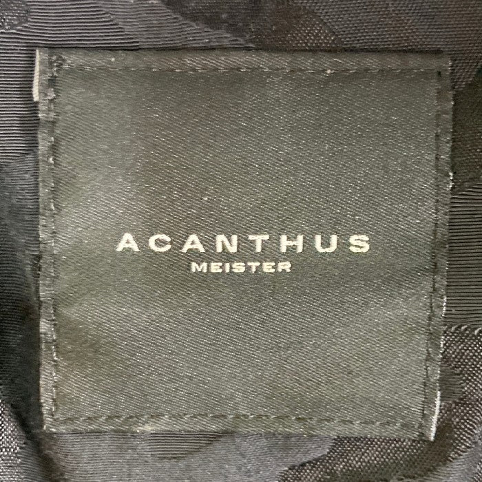 ACANTHUS アカンサス L1314B cow leather souvenir jkt 牛革 オールレザー  レザージャケット ブラウン sizeM 瑞穂店