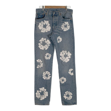 DENIM TEARS デニムティアーズ LEVI'S リーバイス 501 DT Wreath Jean リースプリント デニムパンツ インディゴ Size 31×32 福生店