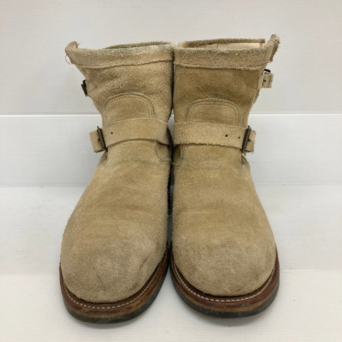 CHIPPEWA チペワ ショートエンジニアブーツ スチールトゥ 91001 スウェード ベージュ size9・1/2E 瑞穂店