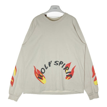 Kanye West カニエウエスト 19SS CPFM シーピーエフエム Sunday Service Holy Spirit L/S Tee ロングスリーブTシャツ 発泡プリント ベージュ Size L 瑞穂店