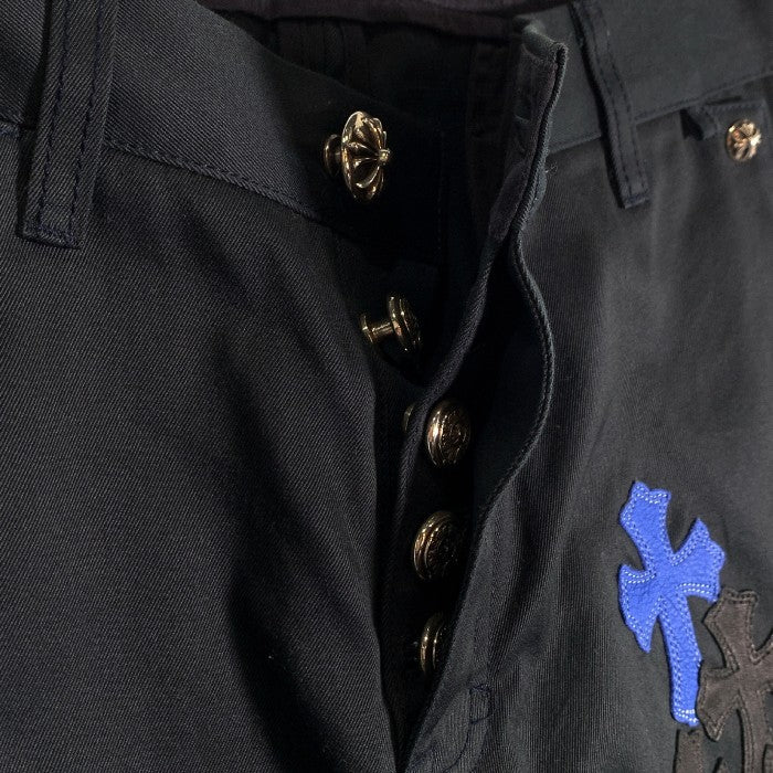 Chrome Hearts クロムハーツ CHINO STRTLG FBRC チノ ストレートパンツ セメタリークロスパッチ ブラック Size 33 福生店