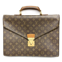 LOUIS VUITTON ルイ ヴィトン ビジネスバッグ M53331 モノグラムキャンバス レザー ブラウン ゴールド金具 ブリーフケース ブラウン 瑞穂店