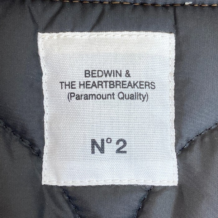 BEDWIN & THE HEARTBREAKERS ベドウィンアンドザハートブレイカーズ LEOPARD AWARD JKT スタジャン ブラウン × ブラックsize2 瑞穂店