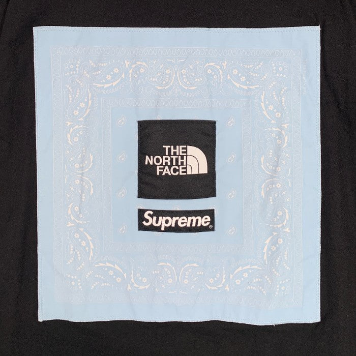 SUPREME シュプリーム 22SS THE NORTH FACE ノースフェイス Bandana Tee バンダナ Tシャツ ブラック Size L 福生店