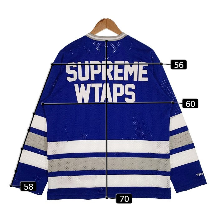 SUPREME シュプリーム 21AW WTAPS ダブルタップス Mitchell ＆ Ness Hockey Jersey ホッケージャージ ブルー Size S 福生店