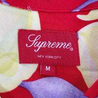 SUPREME シュプリーム 18SS  Lily Rayon Shirt リリィ レーヨンシャツ 百合 レッド Size M 福生店