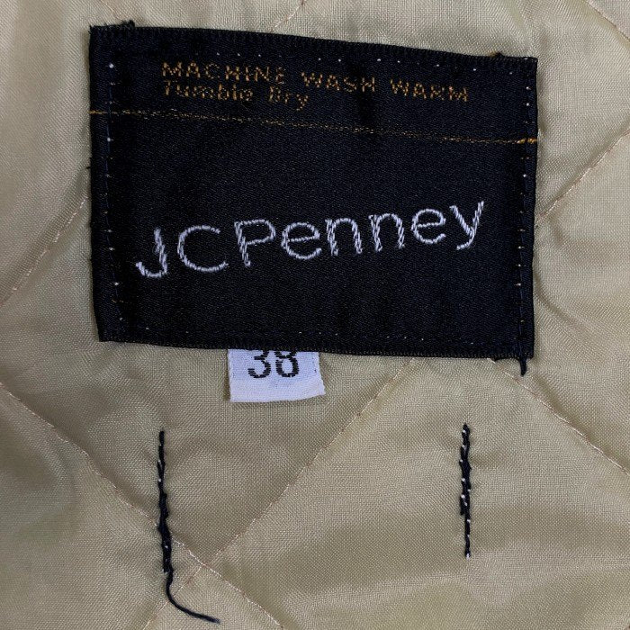 70's JC Penney ジェイシーペニー ダービージャケット ベージュ ヒゲTALON Size 38 福生店
