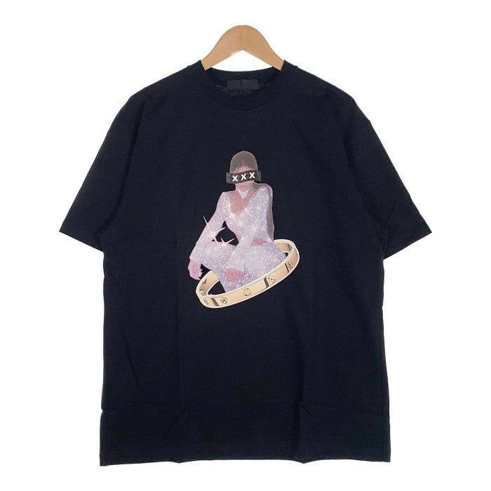 GOD SELECTION XXX ゴッドセレクショントリプルエックス 22SS プリントTシャツ ブラック Size L 福生店
