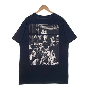 OFF-WHITE オフホワイト 20SS CARAVAGGIO SQUARE S/S TEE カラヴァッジョ スクエア プリントTシャツ ブラック OMAA027S20185005 Size XL 福生店