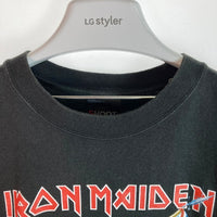 IRON MAIDEN アイアンメイデン ワールドツアー 2008 SOME WAERE BACK IN TIME ブラック sizeL 瑞穂店