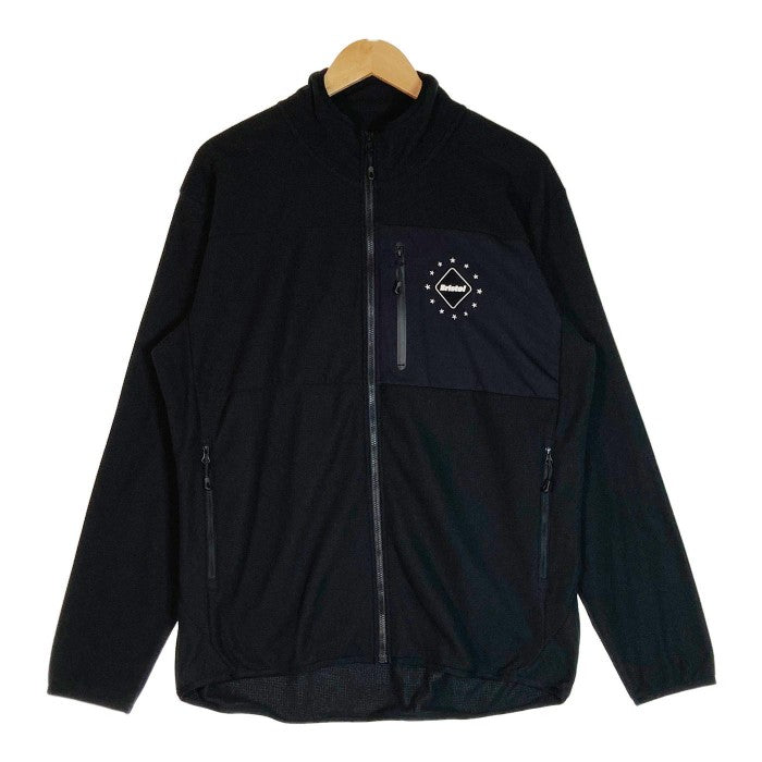 F.C.Real Bristol FCRB ブリストル POLARTEC MICRO SMALL GRID FLEECE ZIP UP JACKET FCRB-222046 フリース ジップアップ ジャケット 2022AW ブラック sizeXL瑞穂店