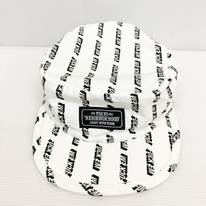 NEIGHBORHOOD ネイバーフッド FUCK EM コットン ワークキャップ ホワイト 瑞穂店