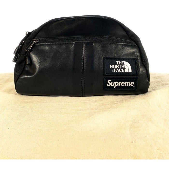 SUPREME シュプリーム 17AW THE NORTH FACE ノースフェイス Leather Roo Ⅱ Lumbar Pack レザールー2 ランバーパック ショルダーバッグ ブラック 福生店