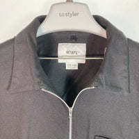 WTAPS ダブルタップス CELL SS SHIRT 191GWDT-SHM03 19SS 半袖シャツ ハーフジップ ブラック size04 瑞穂店