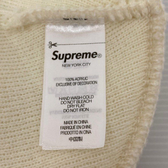 Supreme シュプリーム 21AW Gonz Nametag Beanie ニット帽 ビーニー ホワイト 瑞穂店