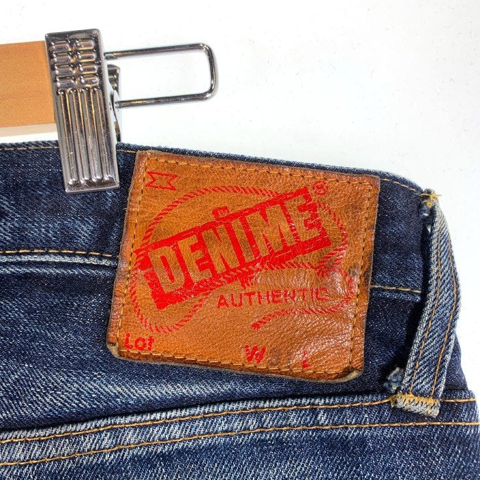 DENIME ドゥニーム 革パッチ デニムパンツ ジッパーフライ インディゴ Size 31 福生店