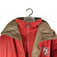 STARTER スターター NFL サンフランシスコ・SF 49ers 中綿 ナイロンジャケット レッド sizeXL 瑞穂店