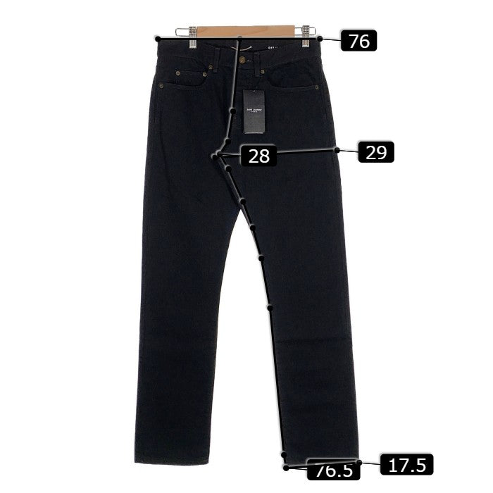サンローランパリ ブラックデニム パンツ サイズ 28