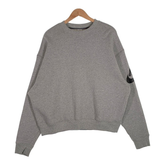 NIKE ナイキ 18AW FEAR OF GOD フィアオブゴッド Top 3/4 Crewneck Sweat クルーネックスウェットトレーナー グレー AR0635-063 Size M 福生店