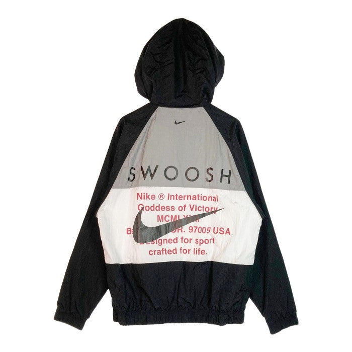 NIKE ナイキ NSW SWOOSH WOVEN JACKET ダブルスウォッシュ DD1089-011 ブラック size:M 瑞穂店