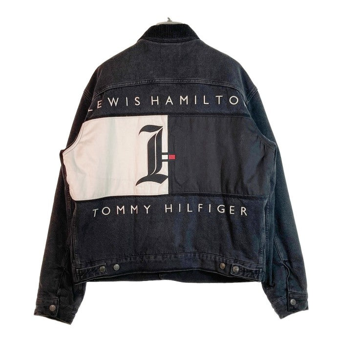 TOMMY HILFIGER × LEWIS HAMILTON トミー ヒルフィガー×ルイスハミルトン デニムジャケット Gジャン ブラック sizeM 瑞穂店