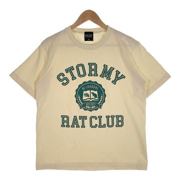 STORMY ストーミー RAT CLUB プリントTシャツ クリーム Size M 福生店