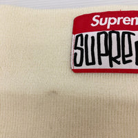 Supreme シュプリーム 21AW Gonz Nametag Beanie ニット帽 ビーニー ホワイト 瑞穂店