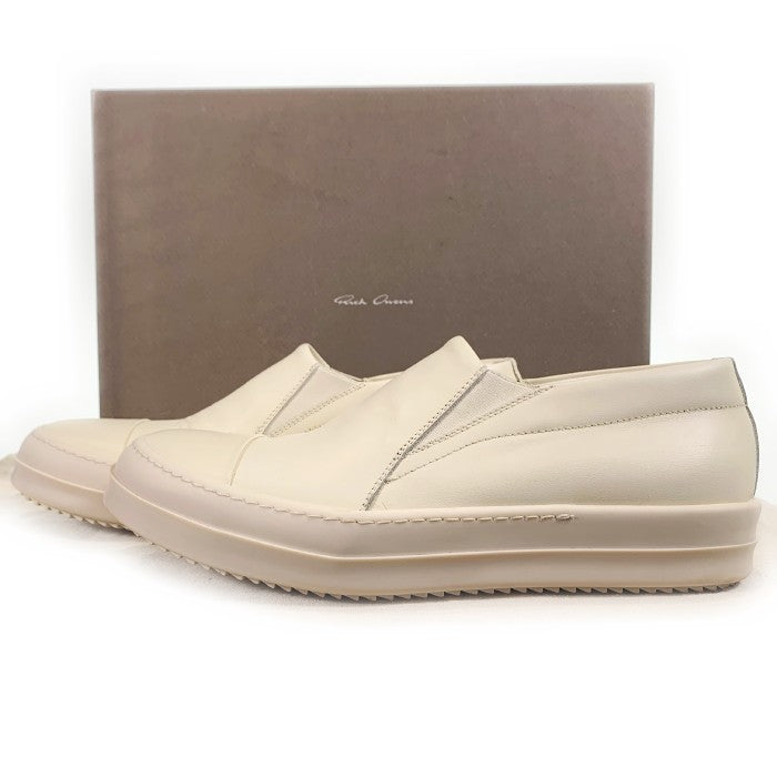 Rick Owens リックオウエンス BOAT SNEAK ボートスニーカー スリッポン ホワイト RU17S9892 Size 41 福生店