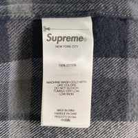 SUPREME シュプリーム 23AW Plaid Flannel Shirt チェック フランネルシャツ ボタンダウン ブラック Size S 福生店