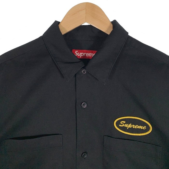 SUPREME シュプリーム 23AW Thermal Sleeve Work Shirt サーマルスリーブ ワークシャツ ブラック Size L 福生店