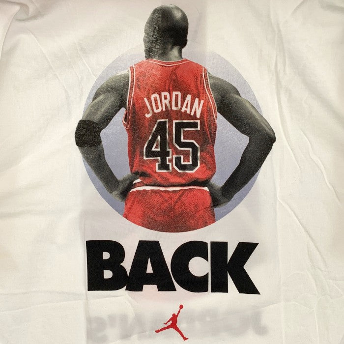 90's NIKE ナイキ Michael Jordan マイケルジョーダン JORDAN’S BACK 45 Tee プリントTシャツ ホワイト USA製 デッドストック Size L 福生店