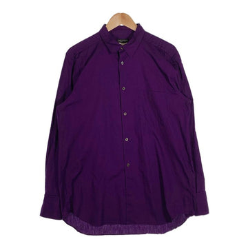 COMME des GARCONS HOMME PLUS コムデギャルソンオムプリュス コットン デザインシャツ パープル AD1998 Size M-L 相当 福生店
