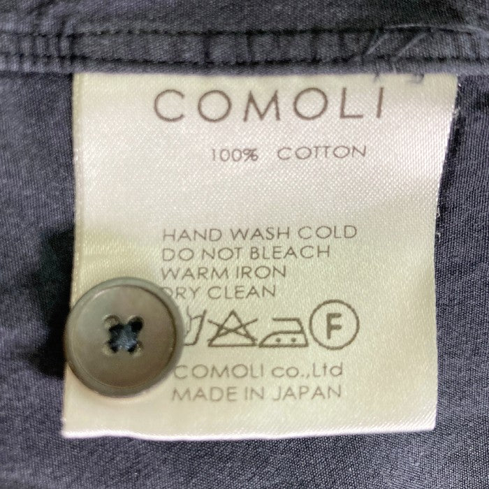 COMOLI コモリ 16SS コットンシャツ ブラック size0 瑞穂店