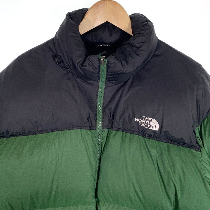 THE NORTH FACE ノースフェイス NUPTSE JACKET ヌプシ ダウンジャケット 700Fill グリーン ブラック 並行品 Size XL 福生店