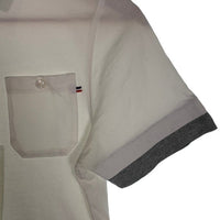 MONCLER モンクレール MAGLIA POLO コットン レイヤードポロシャツ ホワイト 訳あり Size XS 福生店