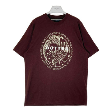 BOTTER ボッター プリント Tシャツ BOTTER21FW-1 ブラウン sizeL 瑞穂店