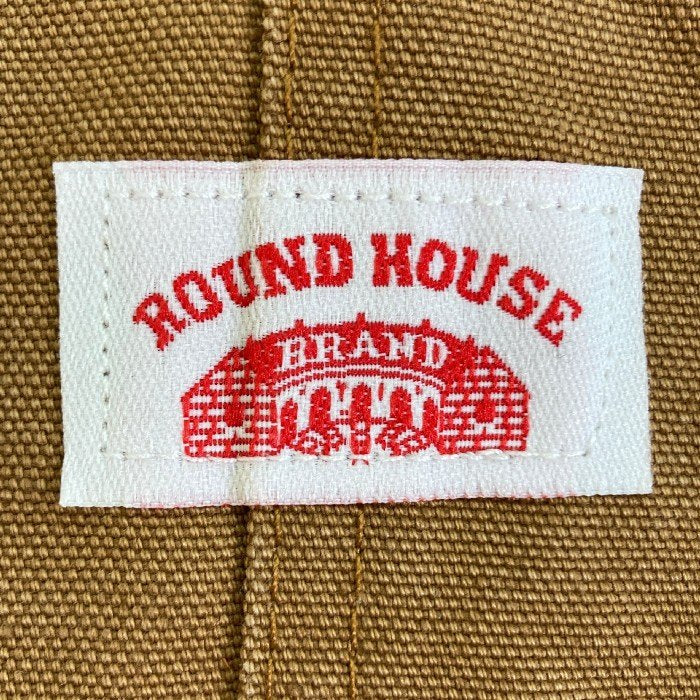 ROUND HOUSE ラウンドハウス ダブルニー オーバーオール ベージュ size-※品質タグなし 瑞穂店
