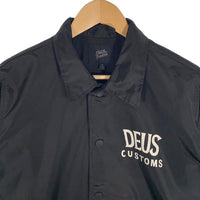 DEUS EX MACHINA デウスエクスマキナ プリント ナイロンコーチジャケット ブラック Size S 福生店