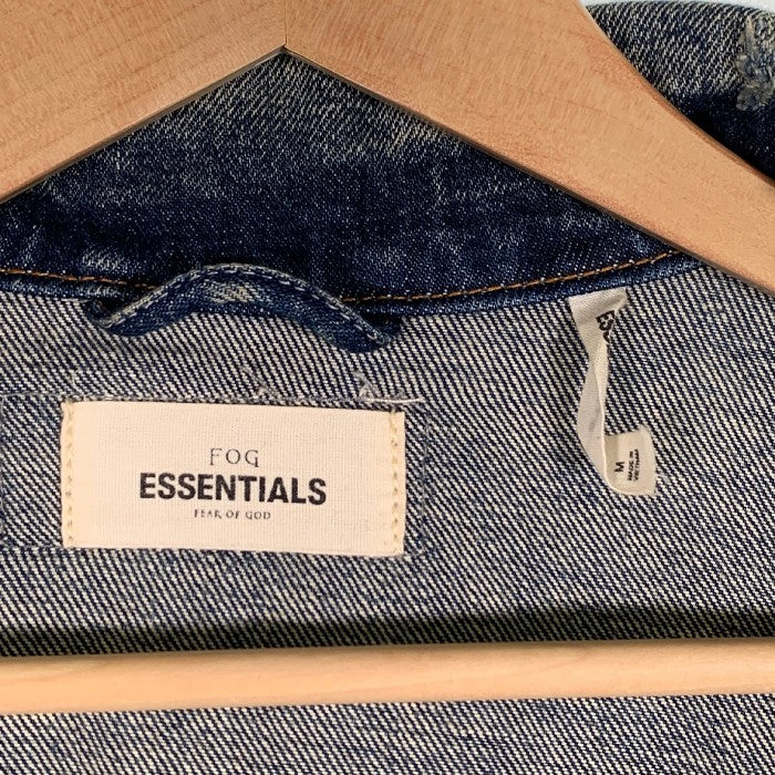 FOG ESSENTIALS エッセンシャルズ USED加工 デニム トラッカージャケット Size M 福生店