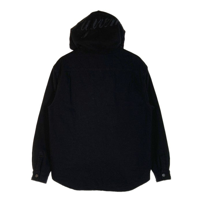 SUPREME シュプリーム 22AW Fleece Hoodie Denim Shirt ブラック sizeM 瑞穂店