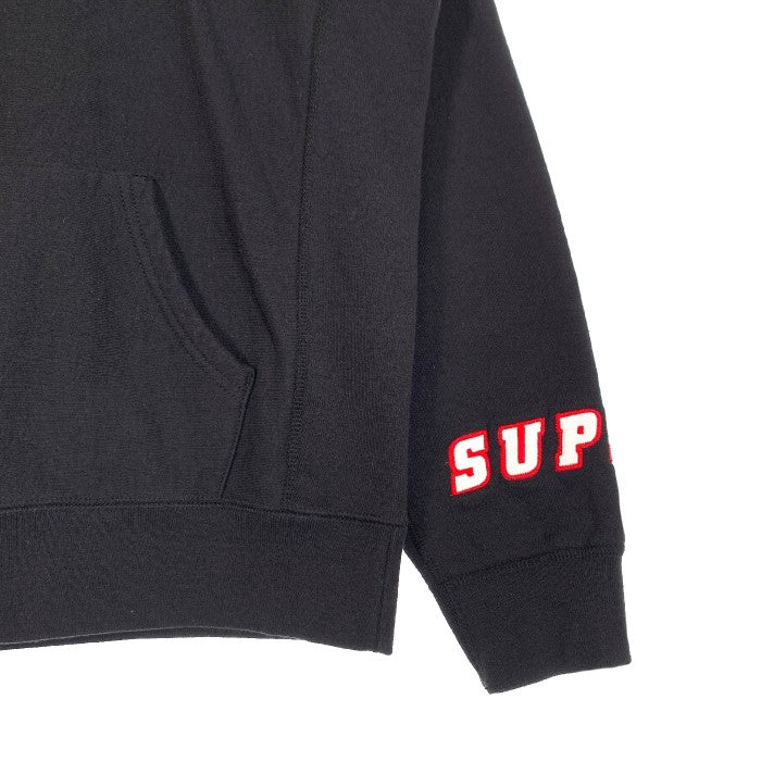 SUPREME シュプリーム 19SS Wrist Logo Hooded Sweatshirt リストロゴ プルオーバー スウェットパーカー ブラック Size S 福生店