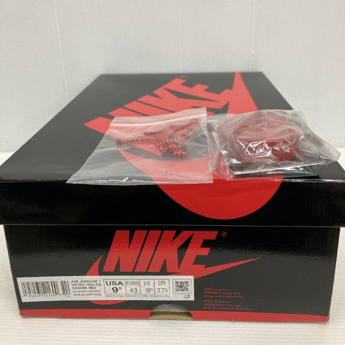 NIKE ナイキ Air Jordan 1 High OG Patent Bred エアジョーダン1 ハイ OG パテント ブレッド 555088-063 赤黒 size27.5cm 瑞穂店
