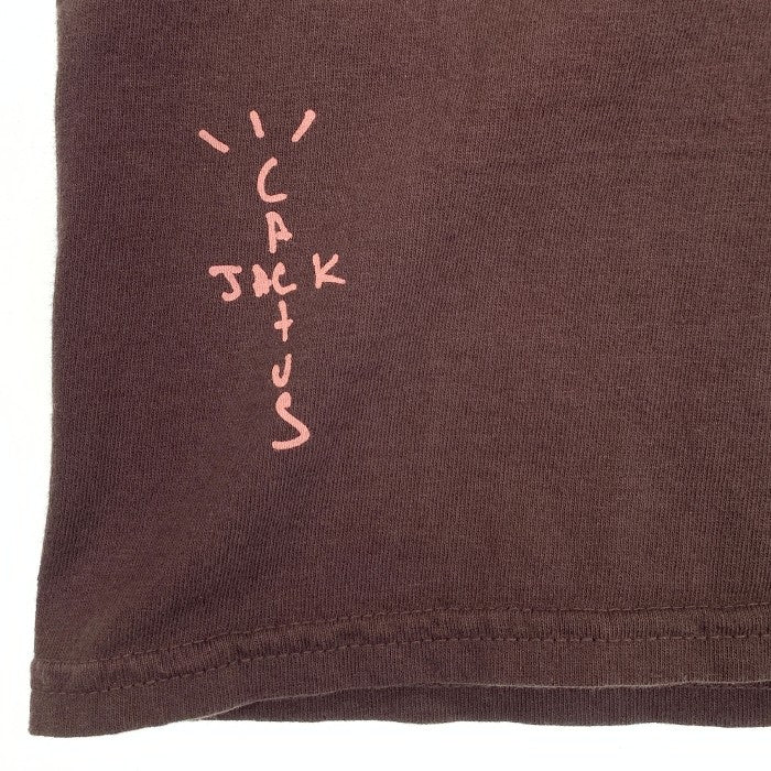 Cactus Jack カクタスジャック 21SS Fragment フラグメント Icon Tee プリント Tシャツ ブラウン Size L 福生店