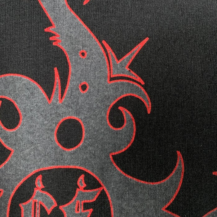 90's CHRISTIAN FLETCHER クリスチャン フレッチャー クロス トライバル プリント Tシャツ ブラック USA製 袖裾シングル Size L 福生店