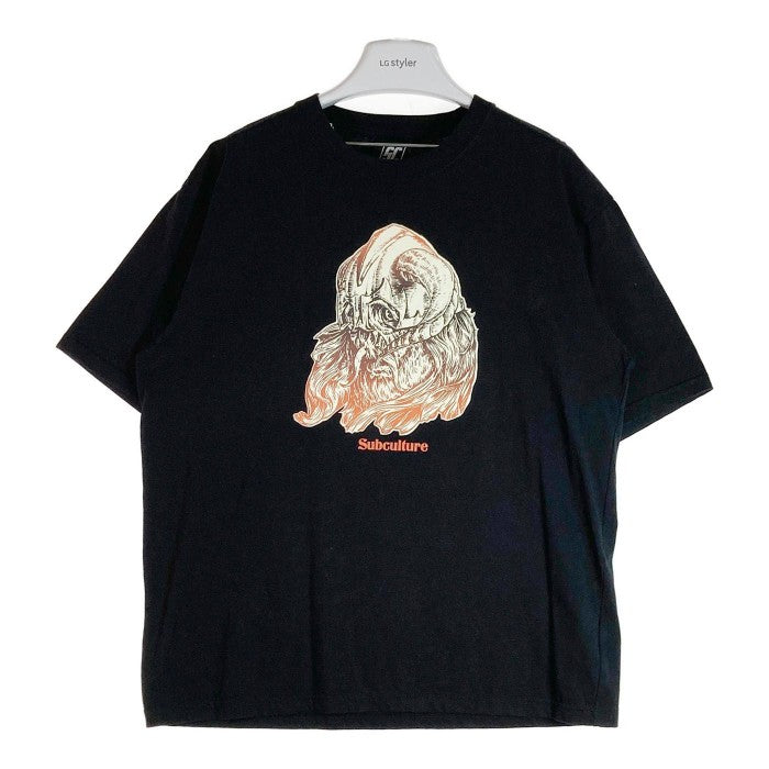 SUBCULTURE サブカルチャー SCST-S2307 PIRATE プリントTシャツ ブラック size2 瑞穂店