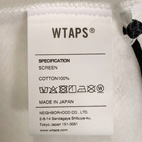 WTAPS ダブルタップス 21AW LLW プルオーバースウェットパーカー ホワイト 212ATDT-HP01S Size M (02) 福生店
