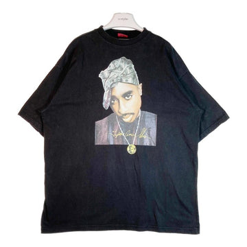 MAKAVELI BRANDED マキャヴェリブランド hiphop 2PAC プリント Tシャツ ブラック sizeXL 瑞穂店