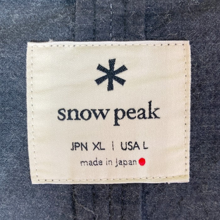 SNOW PEAK スノーピーク NORAGI Long Coat ステンカラーガウンコート JK-19SU205 グレー sizeXL 瑞穂店